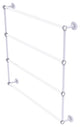 Clearview 4 Tier 36" Ladder Towel Bar with Dotted Accents, Matte White