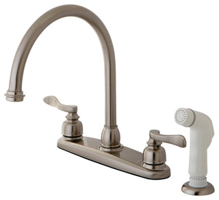 Kingston Brass Centerset Kitchen Faucet, Brushed Nickel