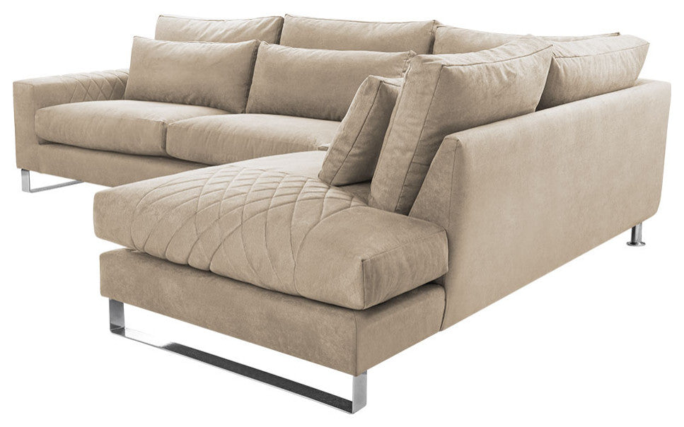 KAIA Sectional Sofa, Beige, Right