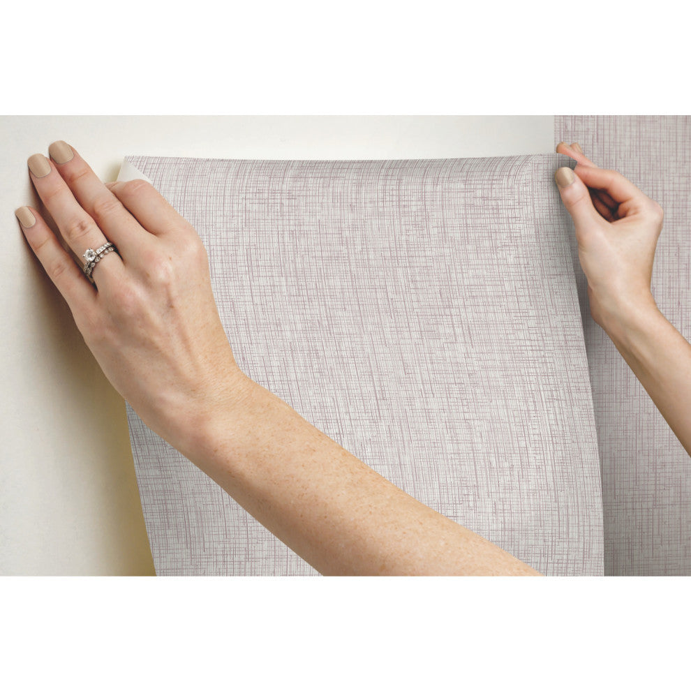 Threaded Silk Wallpaper, Red