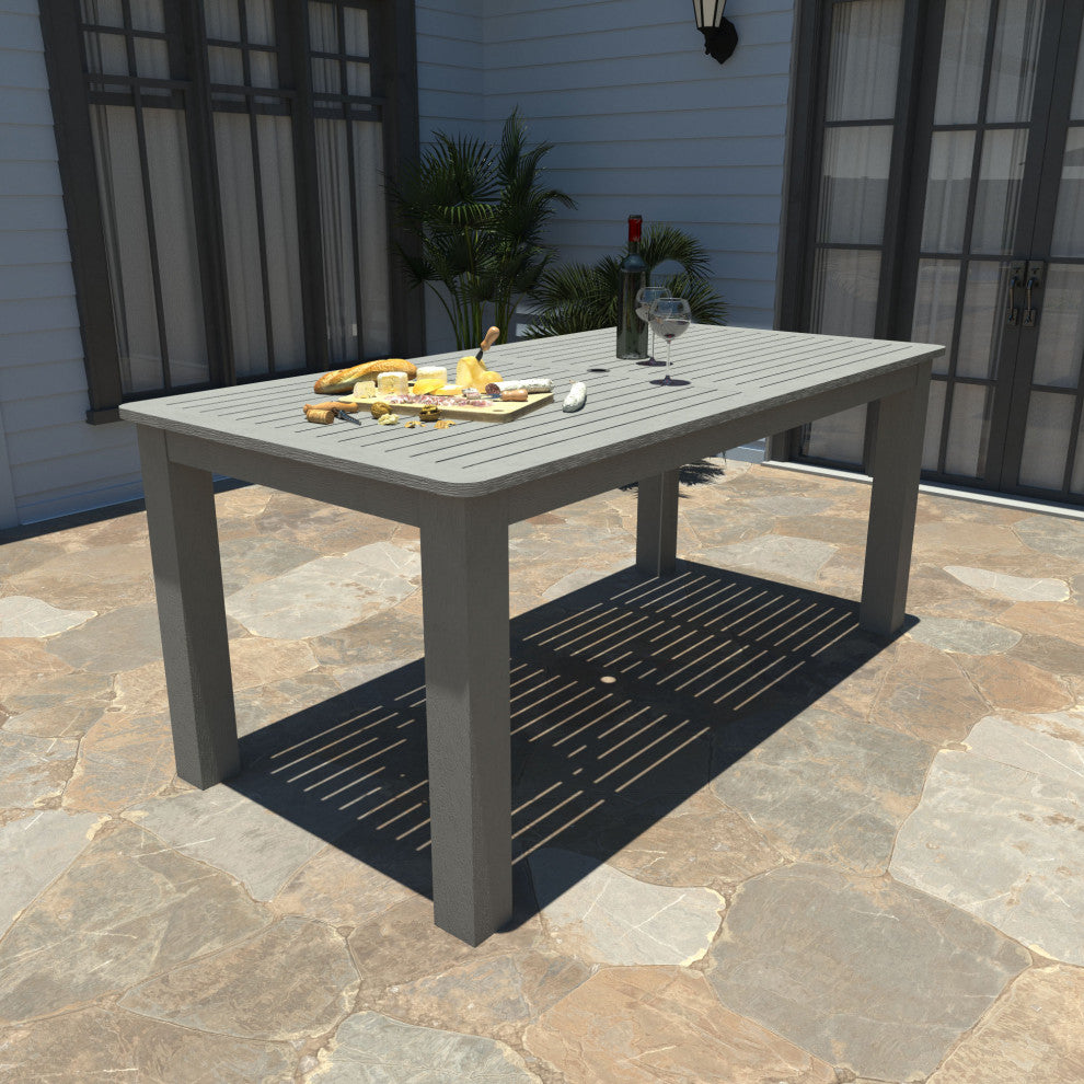 Rectangular 42x84 Counter Table, Weathered Acorn, Coastal Teak