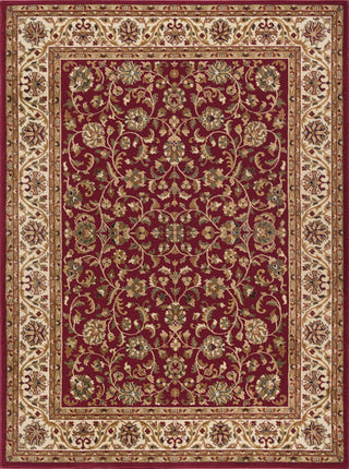 Ventura Transitional Oriental Red Rectangle Area Rug, 9'x12'