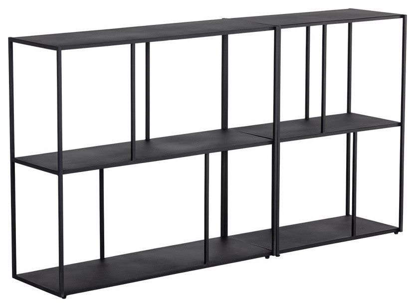 Eiffel Low Bookcase, Medium, Black