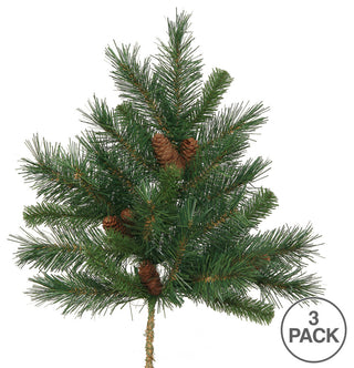 Artificial Cheyenne Pine Spray , Green, 21"