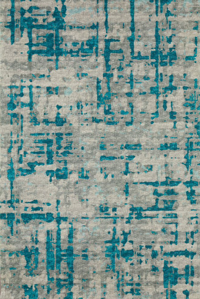 Dalyn Brisbane BR5 Teal 1'8" x 2'6" Rug