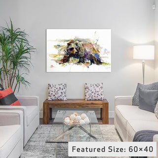 "Multi-Colored Bear" by Dean Crouser, 26x18x1.5"