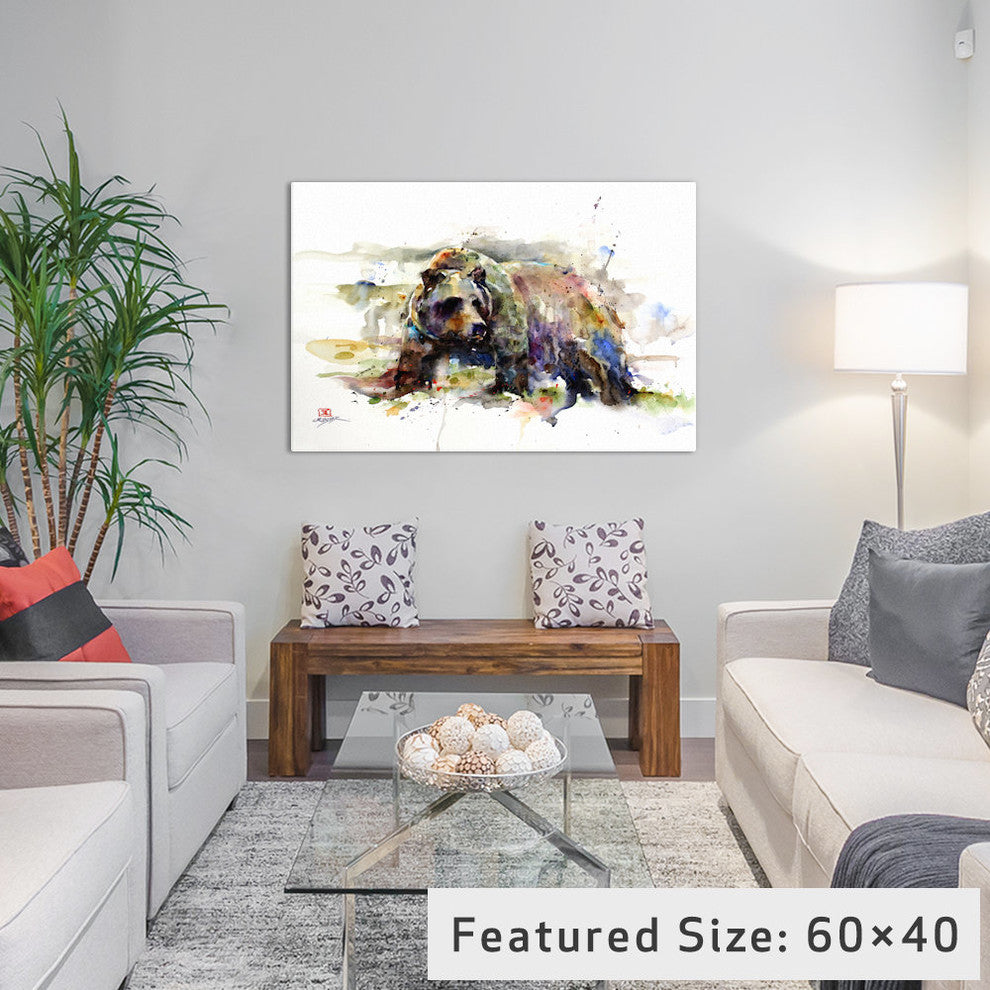 "Multi-Colored Bear" by Dean Crouser, 26x18x1.5"