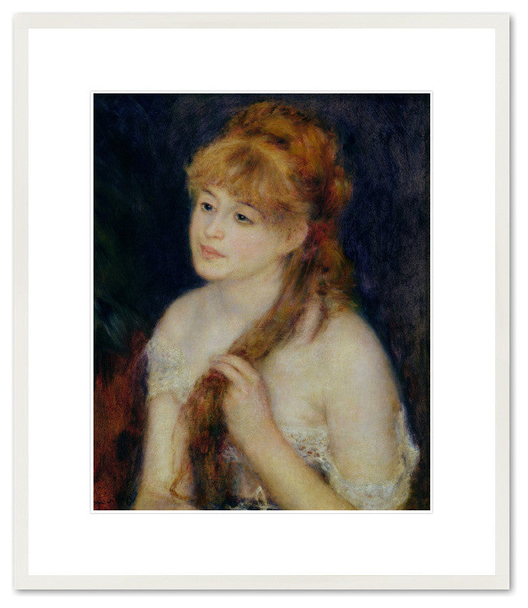 Young Woman Braiding her Hair, 1876