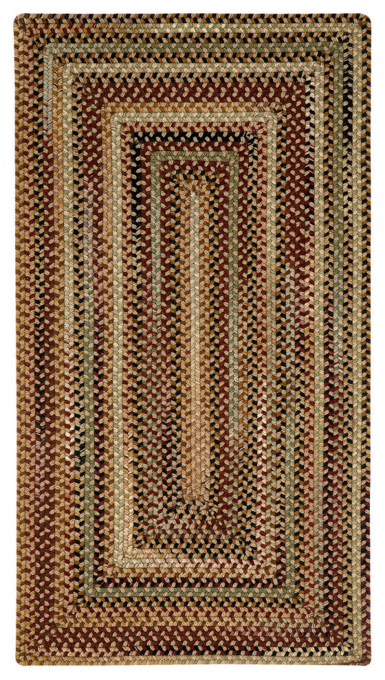 Capel Bangor Sandy Beige 0070_700 Braided Rugs - 27" X 48" Concentric Rectangle