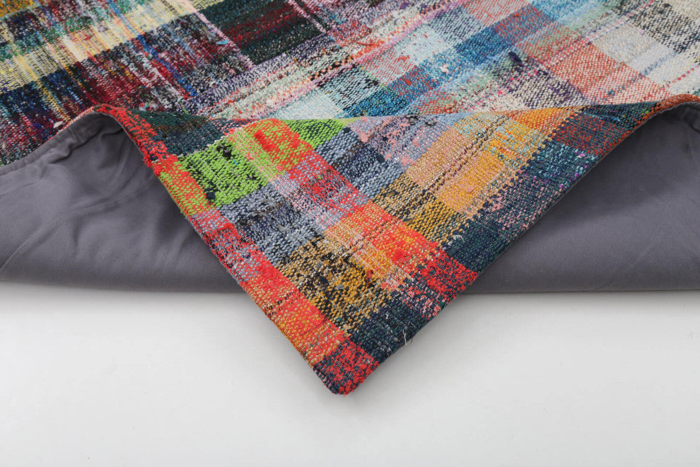Rug N Carpet - Handmade Anatolian 6' 10'' x 10' 1'' Tribal Patchwork Kilim Rug
