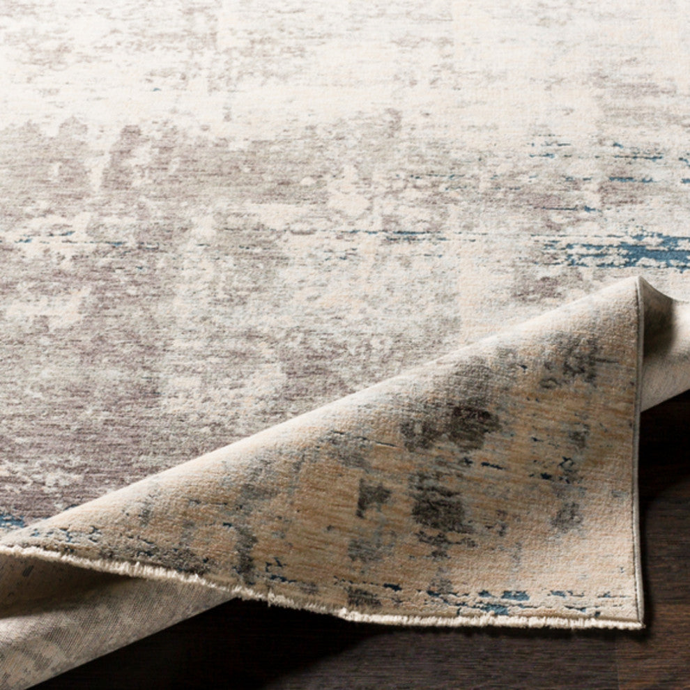 Surya Presidential PDT-2301 9'x13'1" Rug, Gray/Ivory/Butter/Pale Blue/Blue/Lime