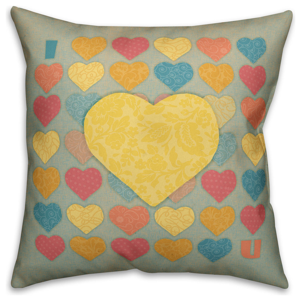 I Heart You Throw Pillow