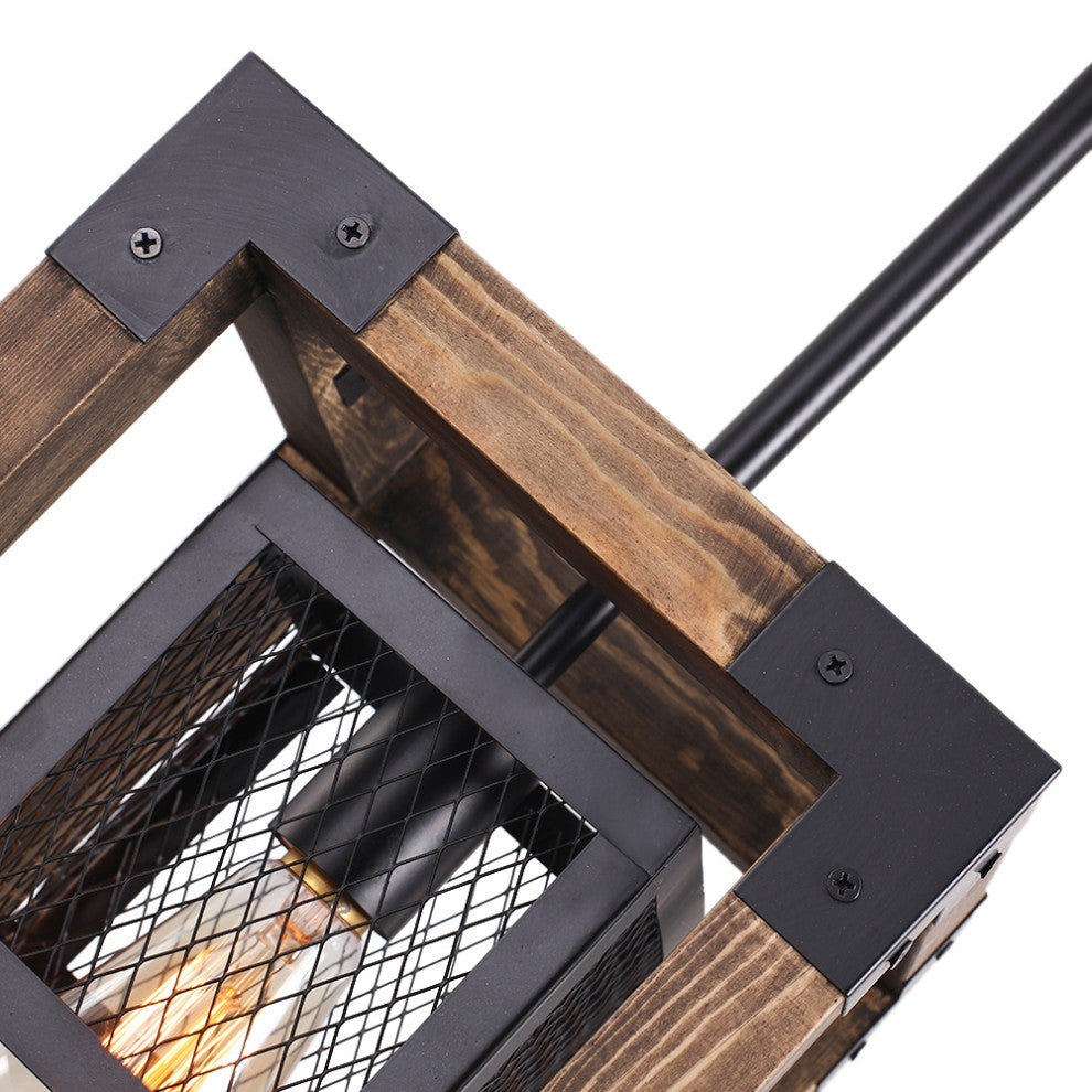 Single Square Farmhouse Pendant Light