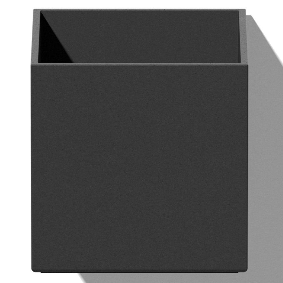 Veadek Geo Series Hanging 5" Planter, Black, 5", 1 Pack