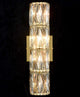 Wall Sconce Modern Crystal Light Bathroom Wall Lighting, Gold, 4-Light