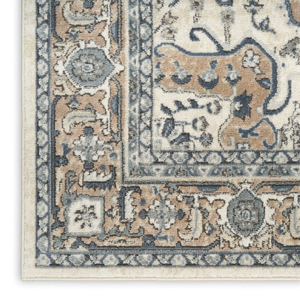 Nourison Quarry 6' x 9' Ivory Taupe Vintage Indoor Rug