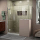 Unidoor-x 60"x30.38" Shower Enclosure, Chrome