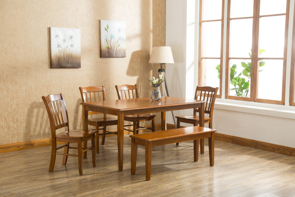 6-Piece Shaker Dining Set, Walnut