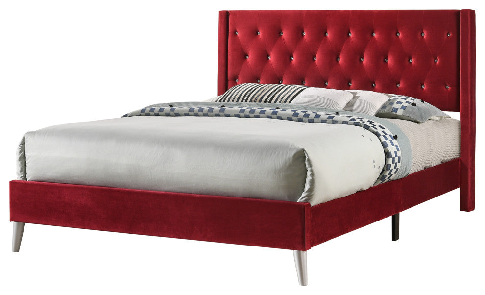Bergen King Bed, Cherry