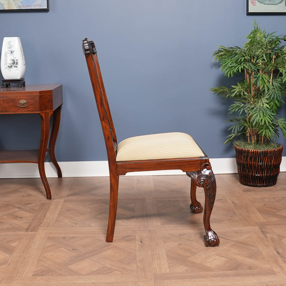 NDRSC061 Flame Back Chippendale SIDE Chair