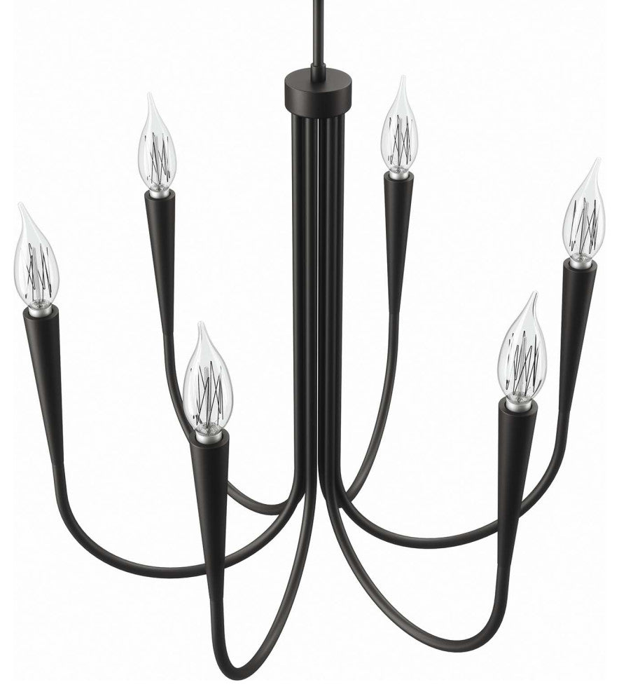 Penrose 6-Light Chandelier, Black
