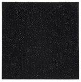 Jet Black Self-Adhesive Solid Carpet Tiles 12Pcs - Actual: 12" x 12"