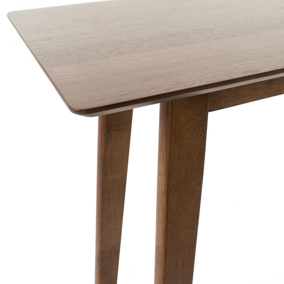 GDF Studio 3-Piece Ethel Natural Walnut Finish Rectangular Bar Set, Light Beige