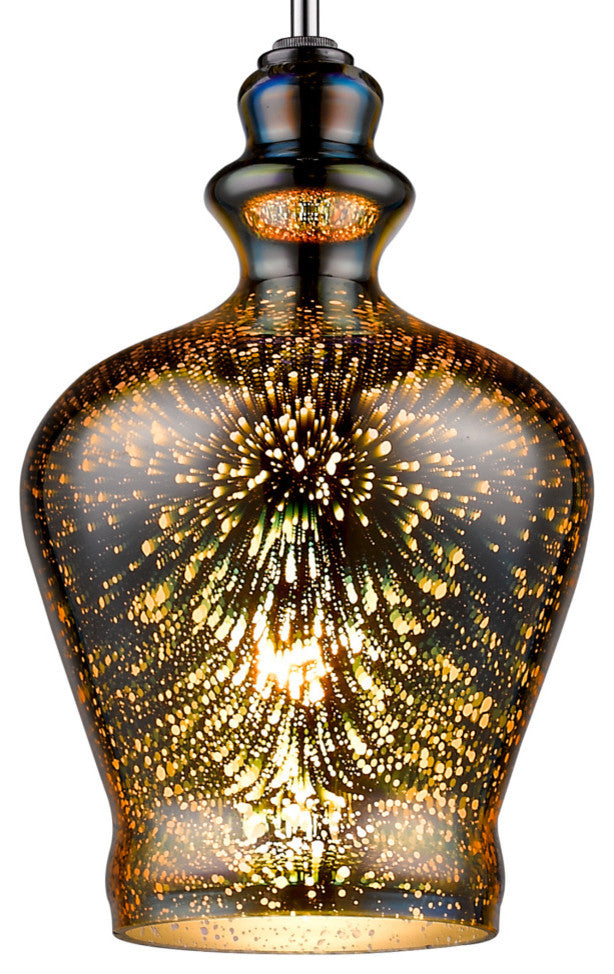 Unique Mini Pendant Light, 3D Colorful Glass