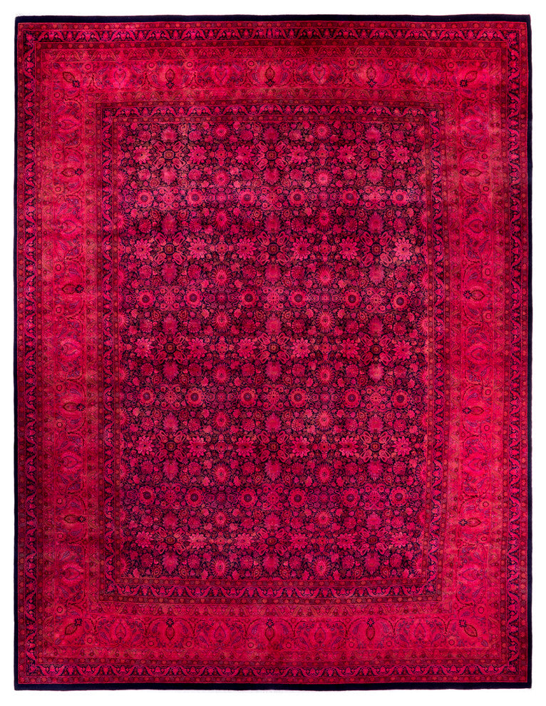 Fine Vibrance, One-of-a-Kind Handmade Area Rug Blue, 15'10"x11'10"