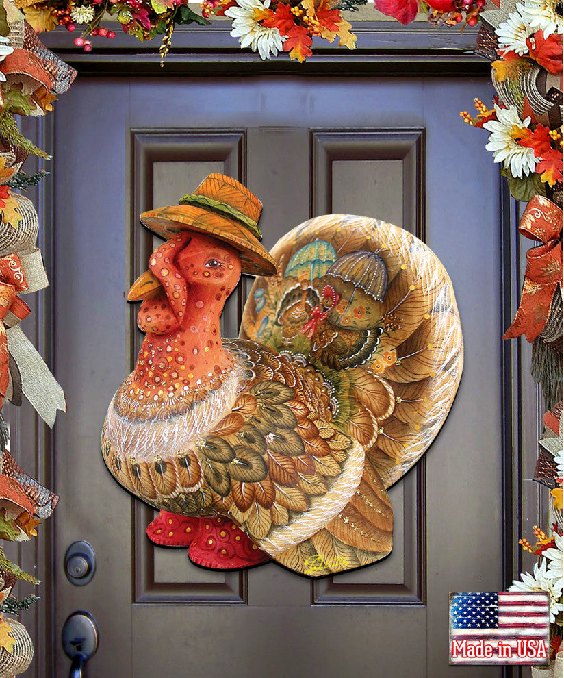 Thanksgiving Tom The Turkey Door Hanger