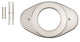 Delta Shower Renovation Cover Plate, Stainless, RP29827SS