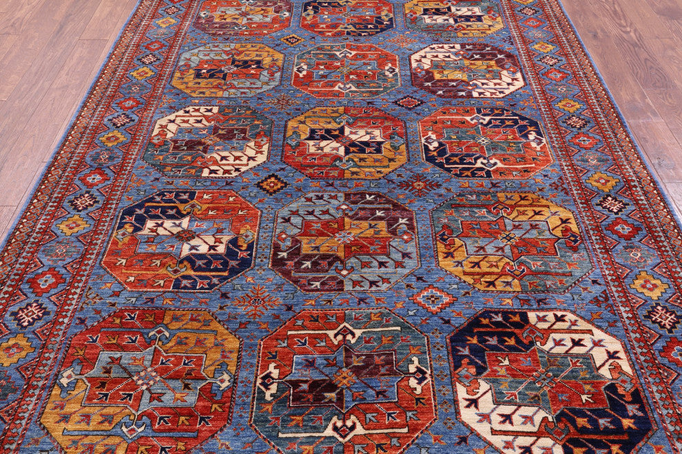 6' 7" X 9' 7" Bokhara Handmade Wool Rug - Q12681