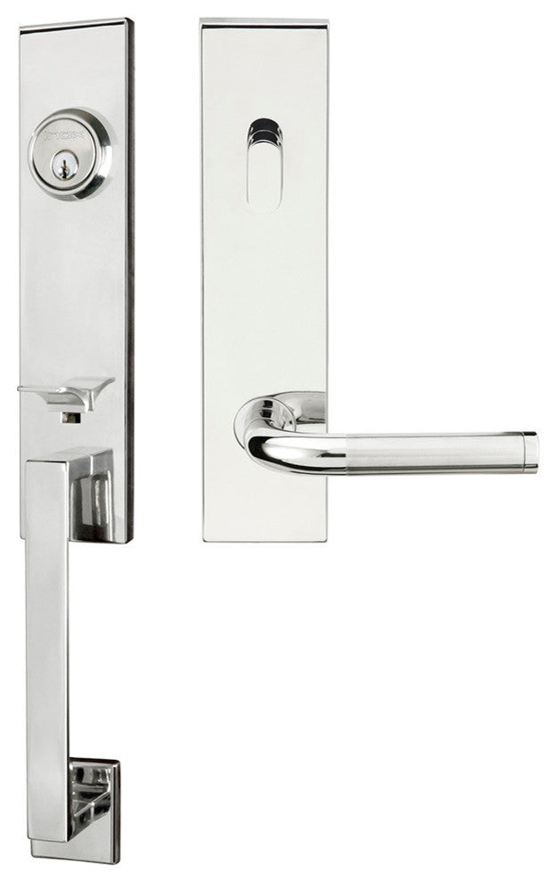 Vienna Lever, Tubular Entry Handleset, Left Hand