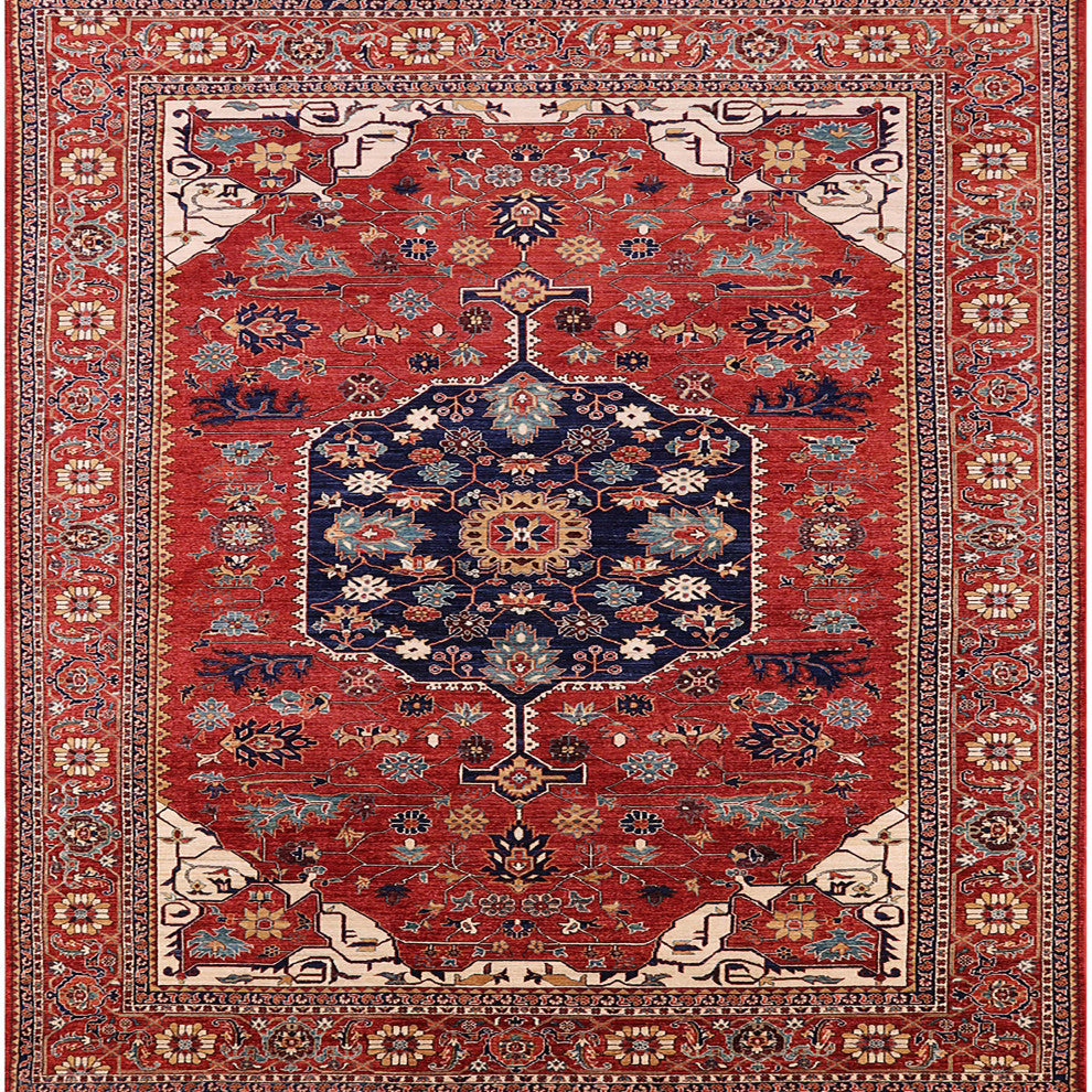 Ahgly Company Indoor Square Mid-Century Modern Area Rugs, 5' Square