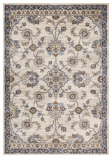 Jordan Bea Power-Loomed Polypropylene Area Rug, Ivory/Charcoal, 7'10"x10'2"