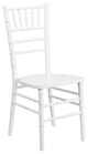 Hercules Series Wood Chiavari Chair, White, 15.75"x18"x36.25"