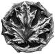 Maple Leaf Knob Antique Copper, Antique Pewter