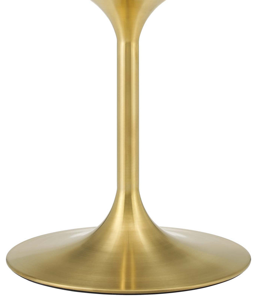 Lippa 28" Square Wood Bar Table, Gold Natural