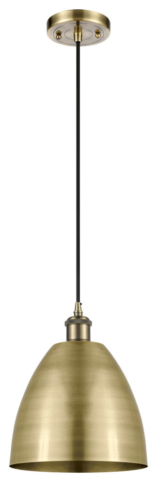 Ballston Dome Mini Pendant, Antique Brass