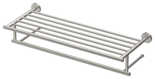 Latitude II Minimalist Towel Rack, Satin Nickel, 24"