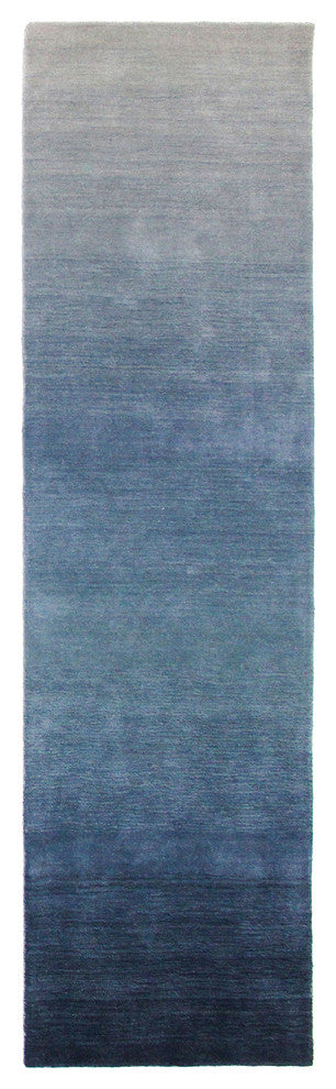 Arca Ombre Indoor Rug, Denim, 2'x7'6"