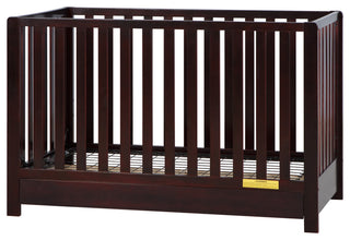 Emma 4-in-1 Convertible Crib With Drawer, Espresso