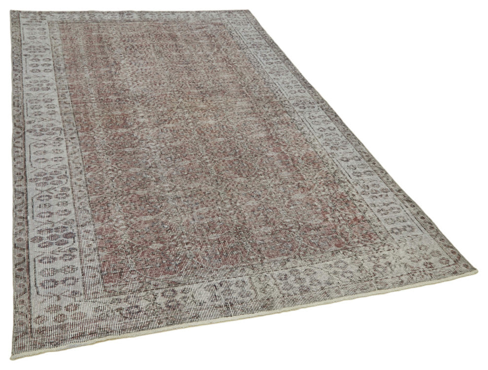 Rug N Carpet - Handmade Turkish 5' 3'' x 8' 6'' Unique Overdyed Rug