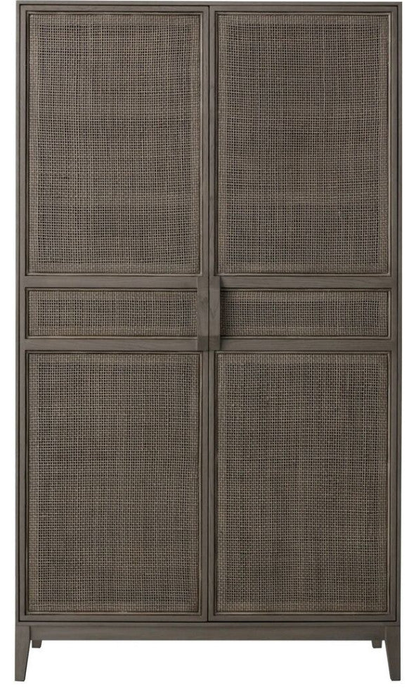 Sonder Living Hampstead Rattan Cabinet | Smoked Oak