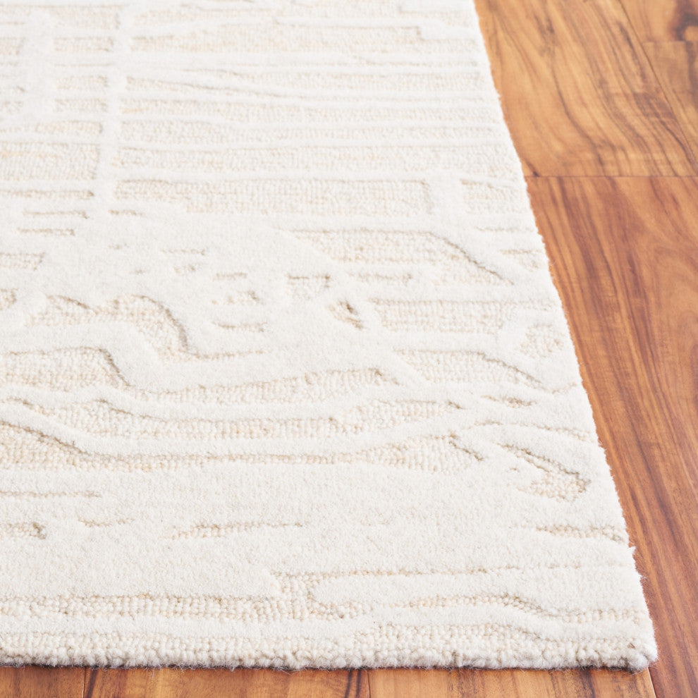 Safavieh Couture Ebony Collection EBN124 Rug, Gold/Ivory, 6'x9'