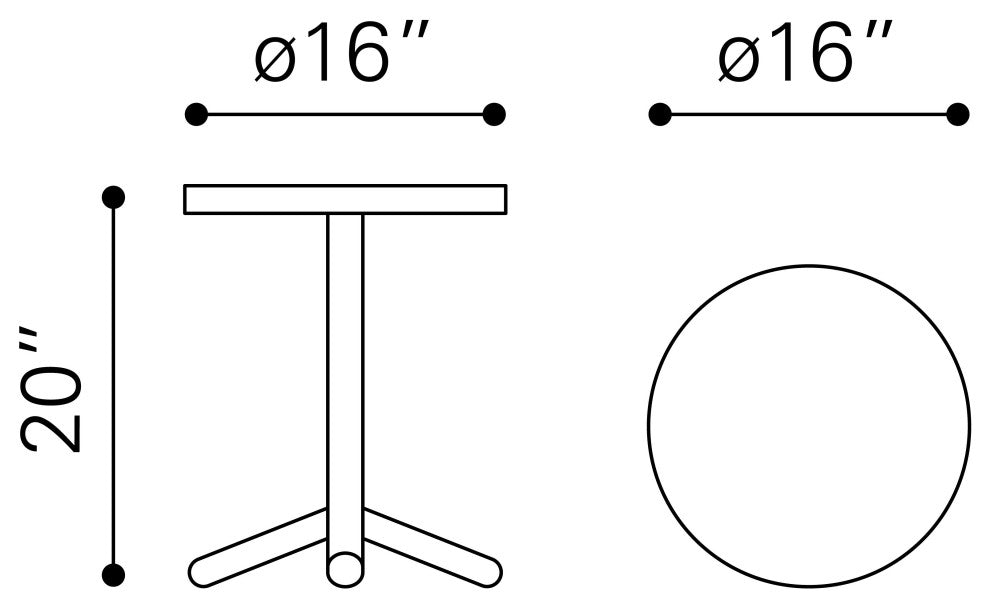 Derby Accent Table Brass
