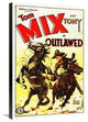 "Tom Mix, Outlawed" Stretched Canvas Giclee by Hollywood Photo Archive, 20x30"