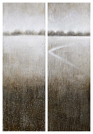 Listlessness Textured Metallic Hand Painted Wall Art by Martin Edwards