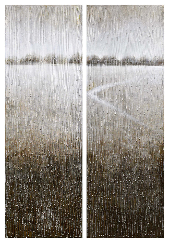Listlessness Textured Metallic Hand Painted Wall Art by Martin Edwards