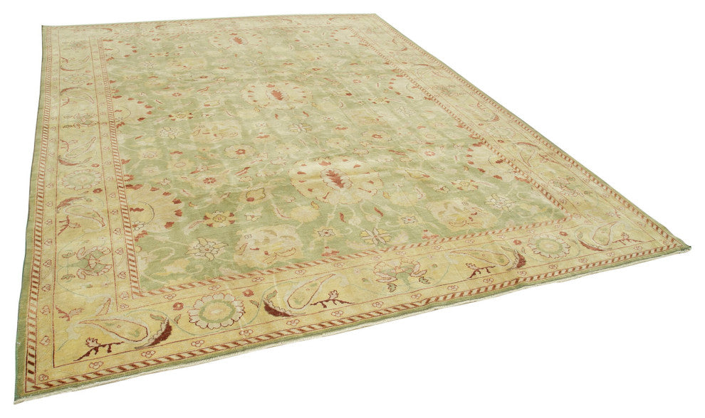 Rug N Carpet - Handwoven Oriental 8' 9" x 11' 3" Unique Oushak Area Rug
